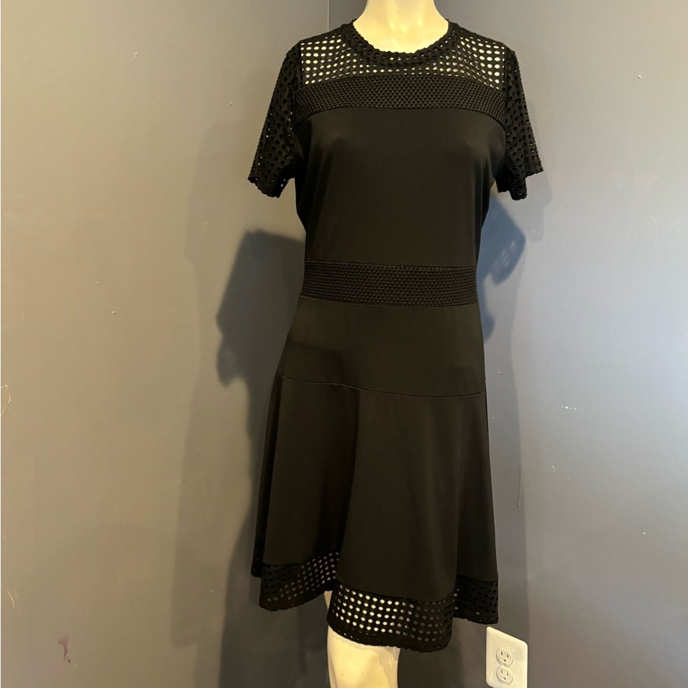 Michael Kors Black Fit and Flare Mini Dress